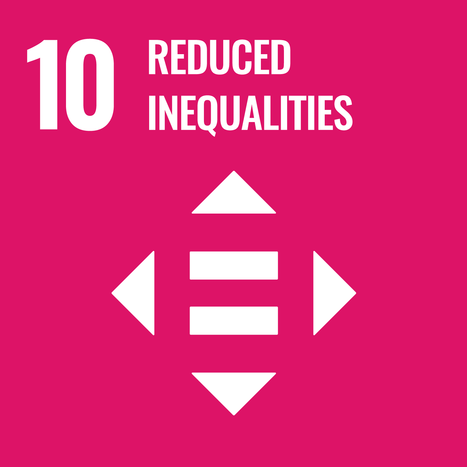 SDGs 減少不平等-Reduced Inequalities圖示